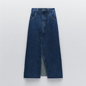 ZARA denim midi skirt - S